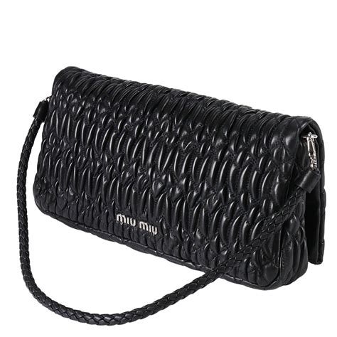 miu miu black clutch bag|miumiu clutch bag.